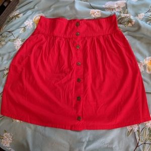 [Modcloth] Craving Curry Skirt, Red